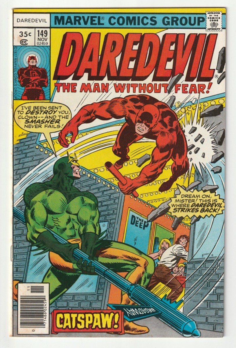 Daredevil number 149, November 1977, Marvel Comics, the Smasher | eBay