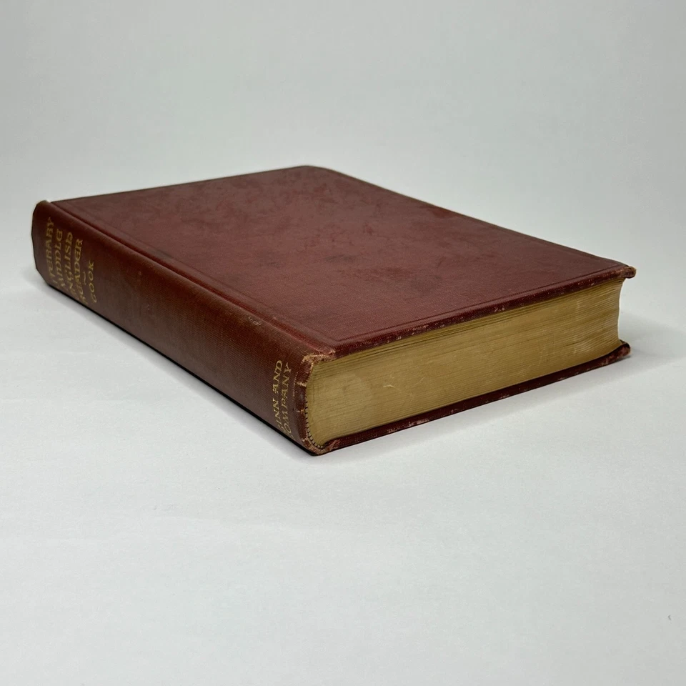 1915 Anthology "A Literary Middle English Reader" Cook (Hardcover, Ginn & Co.) - Image 2 of 4