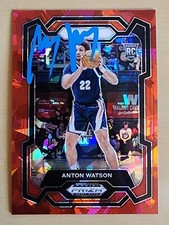 Anton Watson Signed 2024-25 Prizm Draft Picks Rookie Card #76 NBA NY Knicks RAD