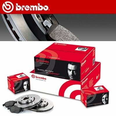 BREMBO BREMSSCHEIBEN + BELÄGE VORNE HINTEN AUDI A3 8P VW GOLF 5 6 CADDY OCTAVIA
