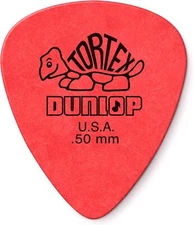 Jim Dunlop StandardDunlop 50mm Red Guitar Pick Tortex Standard 12 Pack