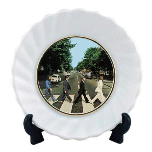 The Beatles Abbey Road Ceramic Plate Limited Edition Numbered with FREE stand - Picture 1 of 4