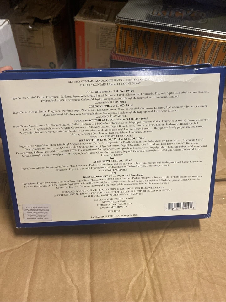 Juego de 5 piezas Liz Claiborne Curve Kicks Colonia para hombres 4,2 oz, 2,5 oz lavado como se muestra Foto 2 de 2