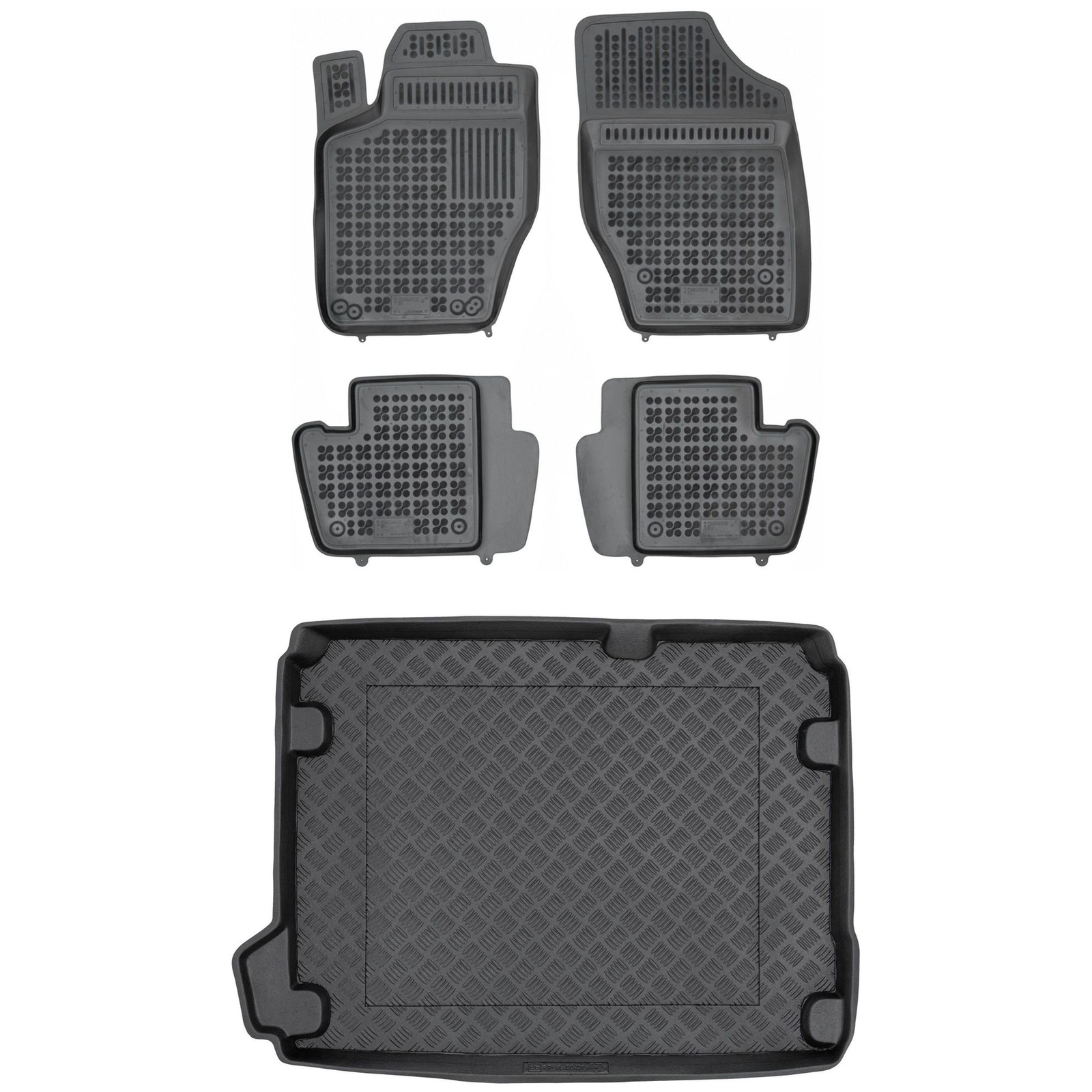 Tapis de coffre PE Citroen C4 II accessoire protection sol auto sur mesure