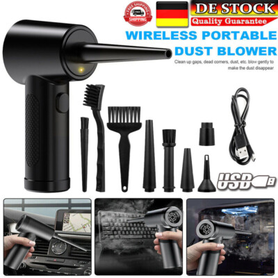 1 Set Cordless  Rechargeable Premium Practical Electric Compressed Air Duster