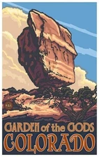 Garden of the Gods Colorado  Poster Print  Reproduction Giclee Print 11x17