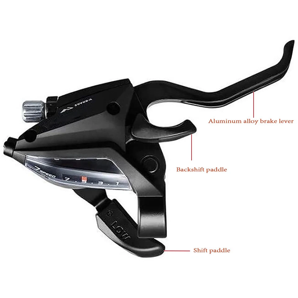 SHIMANO ST-EF500 Shifter Set 3x7 3x8 21/ 24 Speed V-Brake Lever Fit ST-EF51 MTB - Image 4 of 4