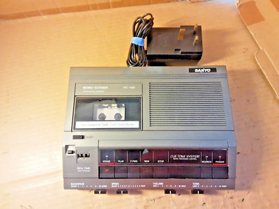 VINTAGE Sanyo Mini-Cassette Memo-Scriber Transcriber System - sehr guter Zustand (TRC-7060)