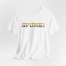 LBGTQ+ Spunk Lube Unisex Tee, Pride Shirt, LGBTQ Rainbow Tee, LGBT Pride