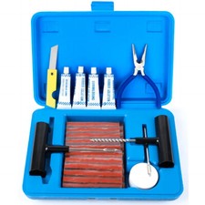58 Tlg Autoreifen Reparatur Set PKW Pannenset Flickzeug Flicken mit Zange Satz