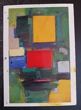 postcard art Hans Hofmann The Gate painting unposted