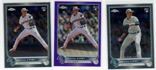 2022 Topps Chrome Update George Kirby Purple and Base RC and Rookie Debut 