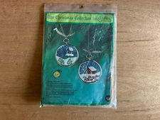 Paragon Needlecraft Kit Winter Scenes Christmas Tree Ornaments 6213 Vtg 1976