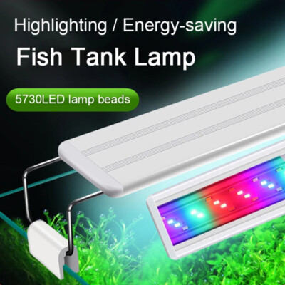 Dimmbar Aquarium Full Spectrum Mondlicht LED Lampe Beleuchtung Bunte Farbe