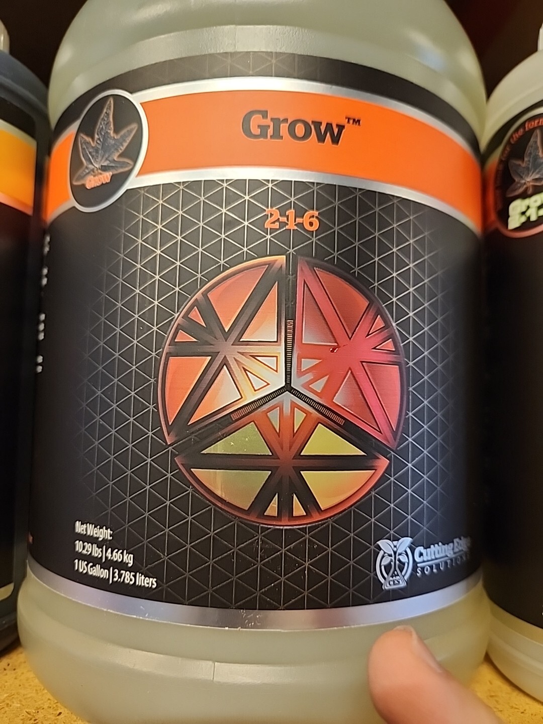 Cutting Edge Solutions Grow 1 Gallon growth 2-1-6 base plant nutrient additive