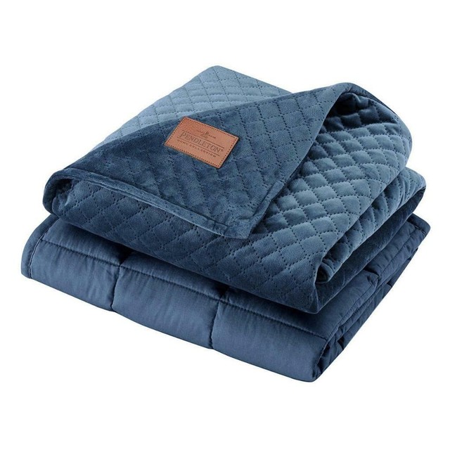Pendleton Weighted Lap Blanket, 27" x 30", 7 lbs, Blue for sale online