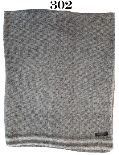 Sciarpe/Involucri/Scialli 100%Cashmere Spina di Pesce Grigio/Nero/Avorio Donna/Donna - Foto 15 di 15