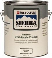 Rust-oleum 238755 1 Gallon Gray Sierra Metalmax Dtm Acrylic Enamel Primer Rust-oleum 238755 1 Gallon Gray Sierra Metalmax Dtm Acrylic Enamel Primer