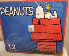 Peanuts 12 Days of Socks - 4 Crew  8 Low Cut Socks- Shoe Size 6-12 New in Box