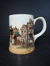 Vintage Royal Doulton Coaching Scenes Mug / Tankard  - D6393 Signed W E Grace