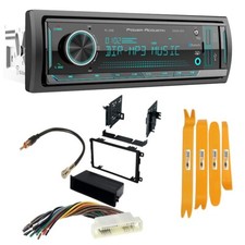 Single Din Amfm Receiver Bluetooth Car Stereo For 2000-05 Pontiac Bonneville