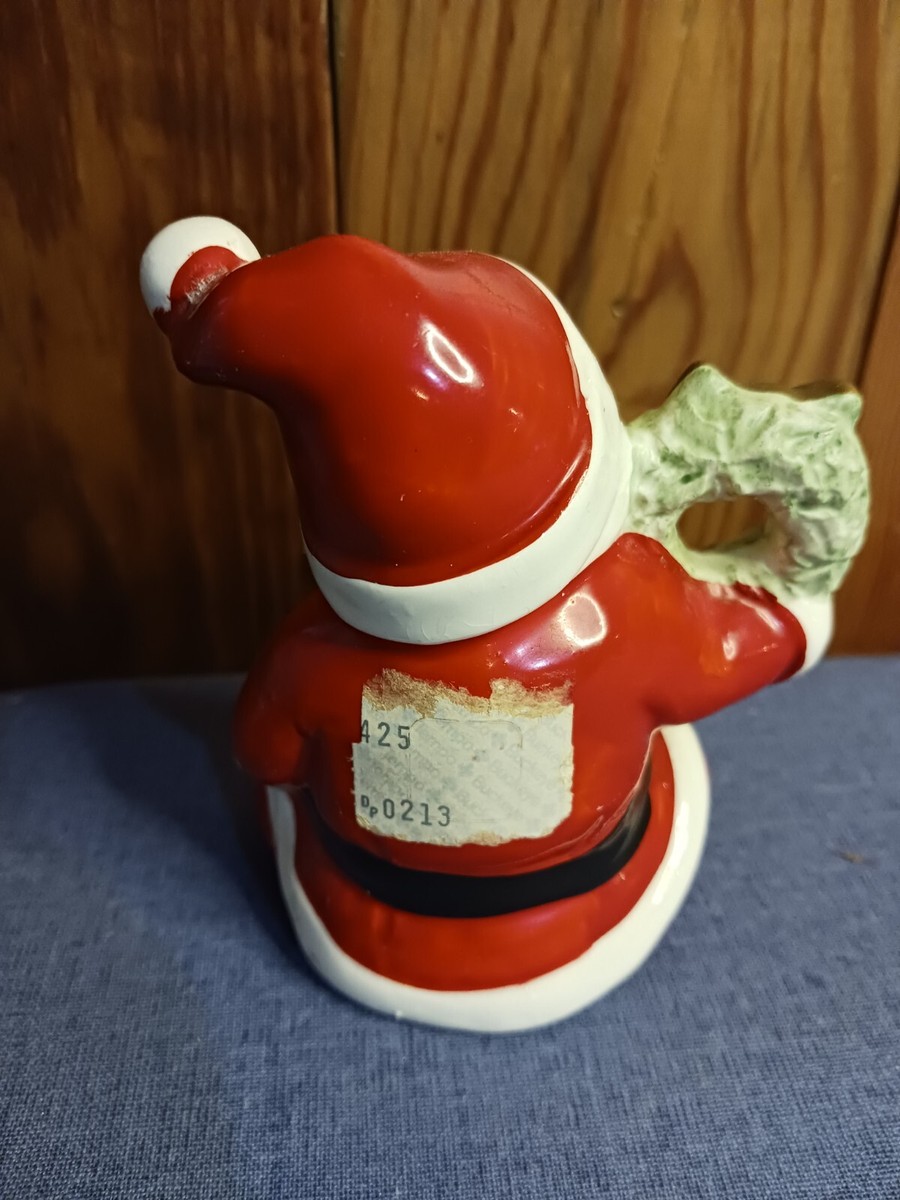 Vintage NAPCO NAPCOWARE SANTA CLAUS Figurine X8393 Seated with