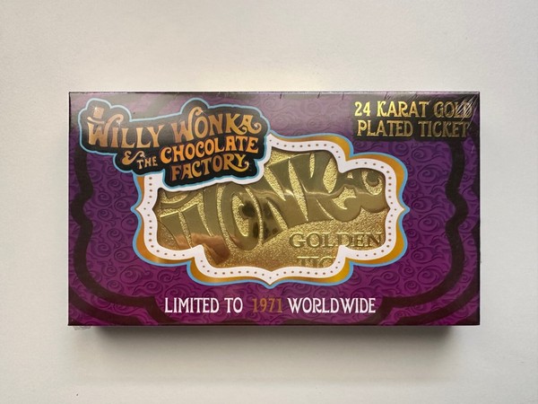 Willy Wonka & The Chocolate Factory (46 of 1971) 24 Karat Gold Plated Fanattik