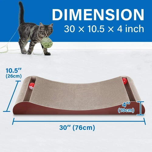 ScratchMe Cat Scratching Post Lounge Relaxing Bed Cat Scratcher Cardboard Catnip - Picture 5 of 9
