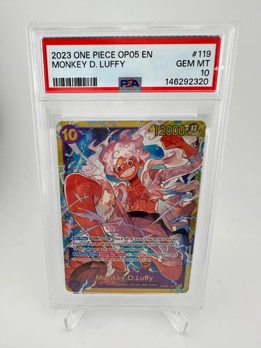 Monkey.D.Luffy (119) (Alt Art) OP05-119 Awakening of the New Era Foil - PSA 10