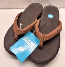 NEW Reef Womens Cushion Cloud Flip Flops Thong Sandal Espresso Size 10 NWT