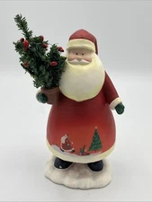 Vtg Moments of Wonder Russ Berrie & Co. Santa Claus 7” Tall Hand Painted # 22538