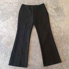 Ann Taylor Curvy Fit Trouser Pants Womens Size 12 Black 36x32 High Rise New