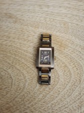 Fossil F2 Womens Watch 16mm Black Dial Brown Bracelet AM-4151 Rectangle 6"