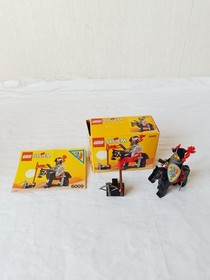 LEGO 6009 Black Knight Castle COMPLETE Box Instructions Horse 1992