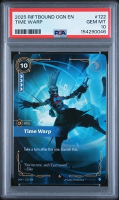2025 RIFTBOUND: LEAGUE OF LEGENDS OGN-ORIGINS #122 TIME WARP PSA