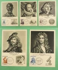 DR WHO 1957 FRANCE 7 FDC FAMOUS PEOPLE MAXIMUM CARD R22189