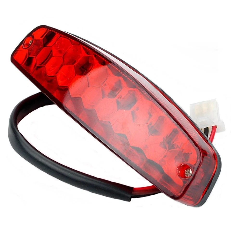 Quality Red 12V LED Rear Light for Motorcycle and For ATV Applications - Image 3 of 4