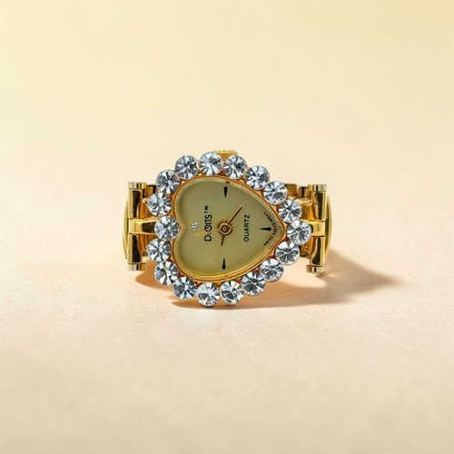 Digits Heart-Shaped Watch Ring