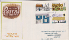 GB FDC 1970  Rural Architecture Post Office  cover Harrow pmk