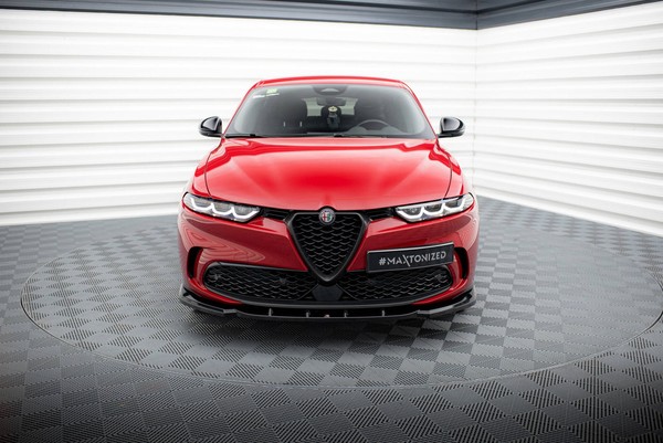Maxton Design Frontlippe V.2 Passend FüR Alfa Romeo Tonale Mk1 Schwarz Hochglanz-image