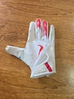 Salty NIKE Vapor Jet 7.0 Football Gloves WHITE/RED MEDIUM Right Only Youth