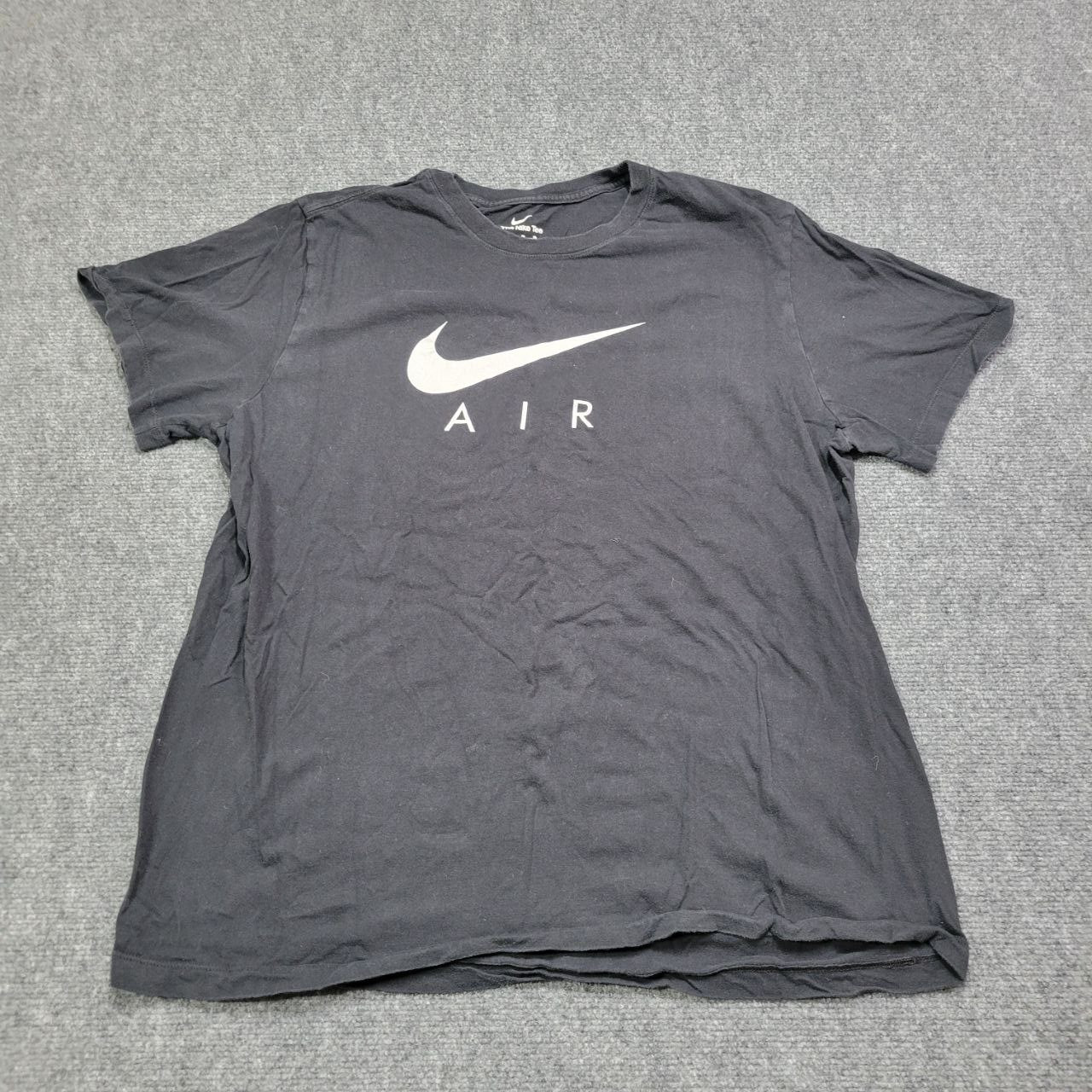 Nike Air Shirt Mens XL Black Swoosh Logo Tee Athletic Crewneck Gym Casual Top