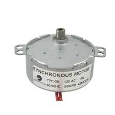 CHANCS TYC-50 Synchronous Motor 12V AC 5-6RPM Flush Shaft 5.5mm CW/CCW 4W Gear..