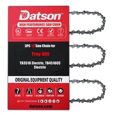3PACK,16 Inch Chainsaw Chain FOR Troy-Bilt  TB4516CC Electric,3/8"LP-.050" 55 DL