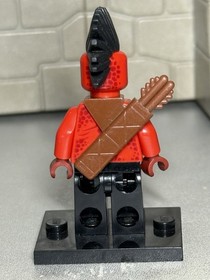 LEGO Flame Thrower Minifigure Nexo Knights 70312 70318 70327 nex003 CMF /w Stand