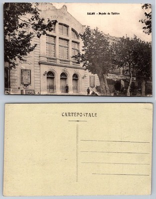 Vintage Postcard Salon-de-Provence France Theatre Le Grand Facade Architecture