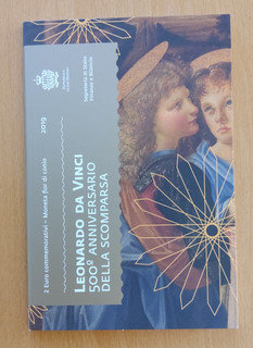 San Marino 2019 2 Euro 500. Todestag von Leonardo da Vinci