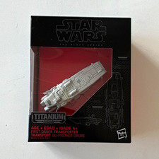Hasbro Star Wars Titanium Black Series First Order Transporter Vehicle
