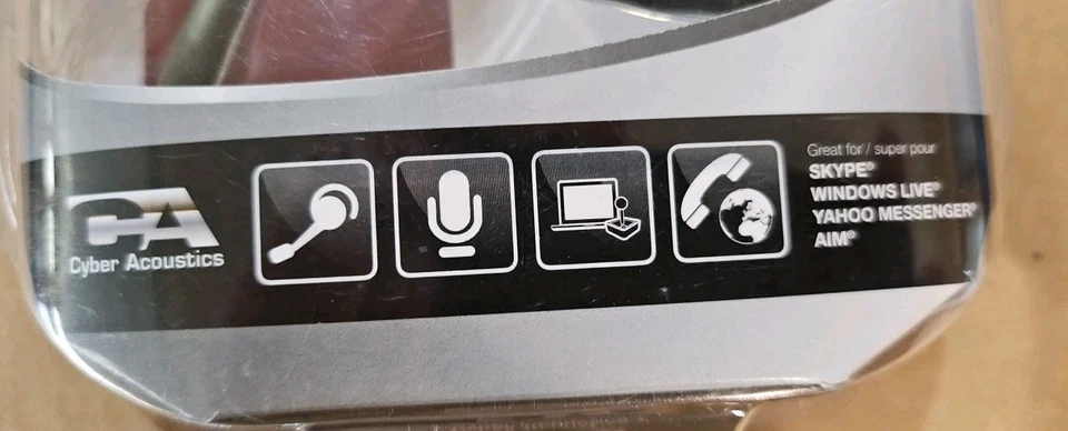 New Cyber Acoustic AC-740 Earclip Headset With Microphone Mono Mini Headphone - Image 4 of 4