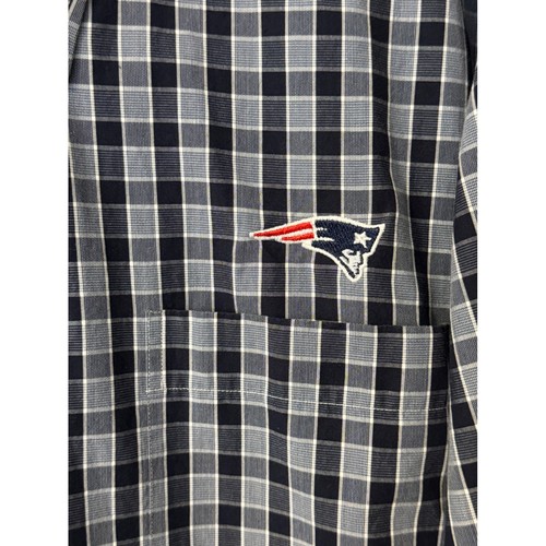 Cutter & Buck NFL New England Patriots Mens Checkered Button Down Shirt XXXL - Picture 5 of 11